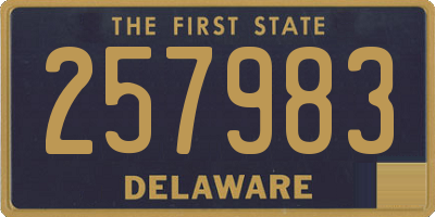 DE license plate 257983