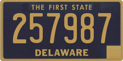 DE license plate 257987