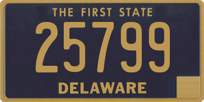 DE license plate 25799