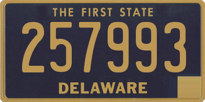 DE license plate 257993