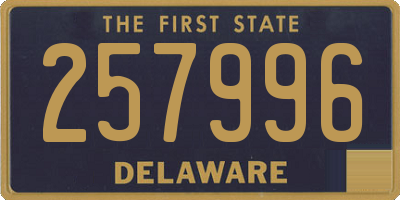 DE license plate 257996