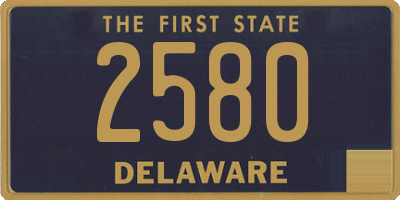 DE license plate 2580