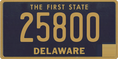 DE license plate 25800