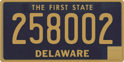 DE license plate 258002