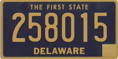 DE license plate 258015