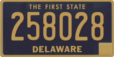 DE license plate 258028