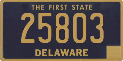 DE license plate 25803