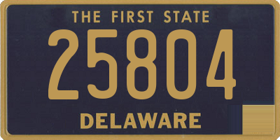 DE license plate 25804