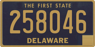 DE license plate 258046