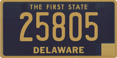 DE license plate 25805