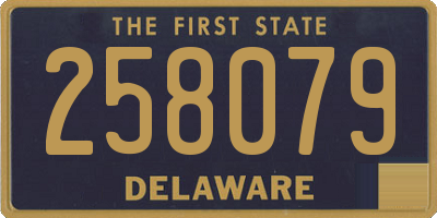 DE license plate 258079