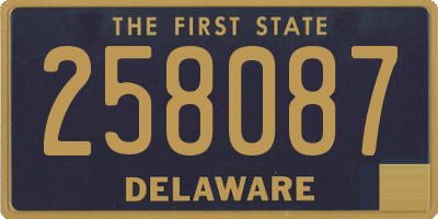DE license plate 258087