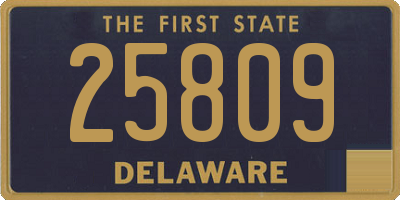 DE license plate 25809