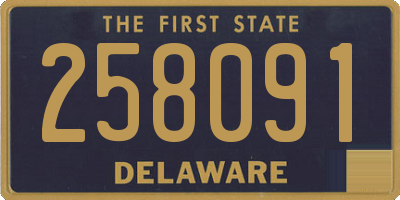 DE license plate 258091