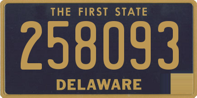 DE license plate 258093