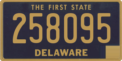 DE license plate 258095