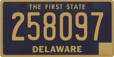 DE license plate 258097