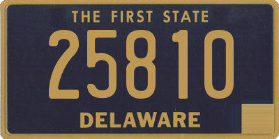 DE license plate 25810