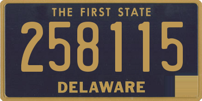 DE license plate 258115