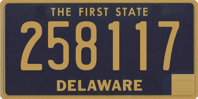 DE license plate 258117