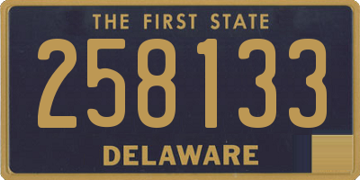 DE license plate 258133