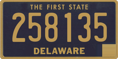 DE license plate 258135