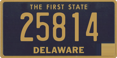 DE license plate 25814