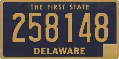 DE license plate 258148