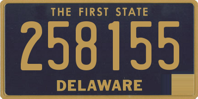 DE license plate 258155