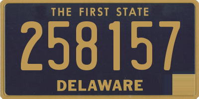 DE license plate 258157