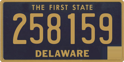 DE license plate 258159