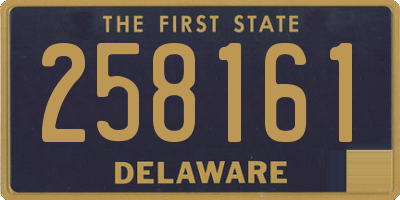 DE license plate 258161
