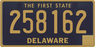 DE license plate 258162
