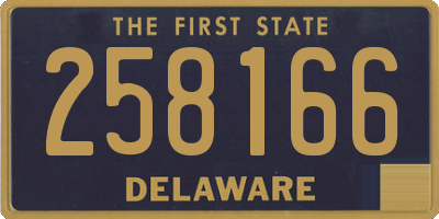 DE license plate 258166