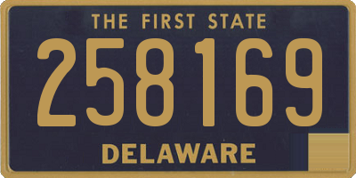 DE license plate 258169