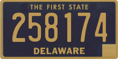 DE license plate 258174