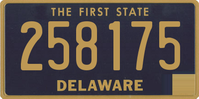 DE license plate 258175