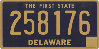 DE license plate 258176