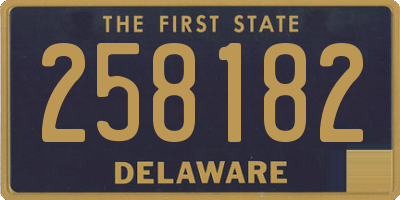 DE license plate 258182