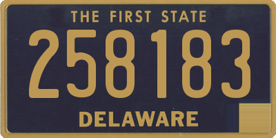 DE license plate 258183