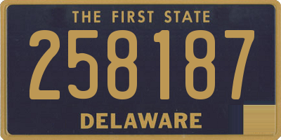 DE license plate 258187