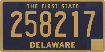DE license plate 258217