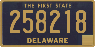 DE license plate 258218