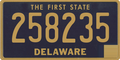 DE license plate 258235