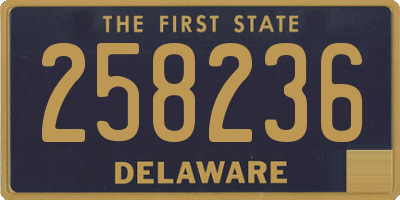 DE license plate 258236