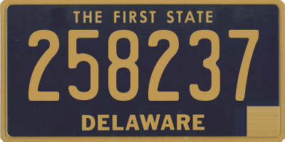 DE license plate 258237