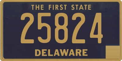 DE license plate 25824