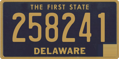 DE license plate 258241