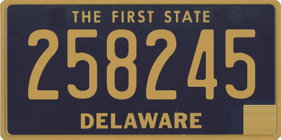 DE license plate 258245