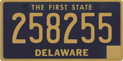 DE license plate 258255